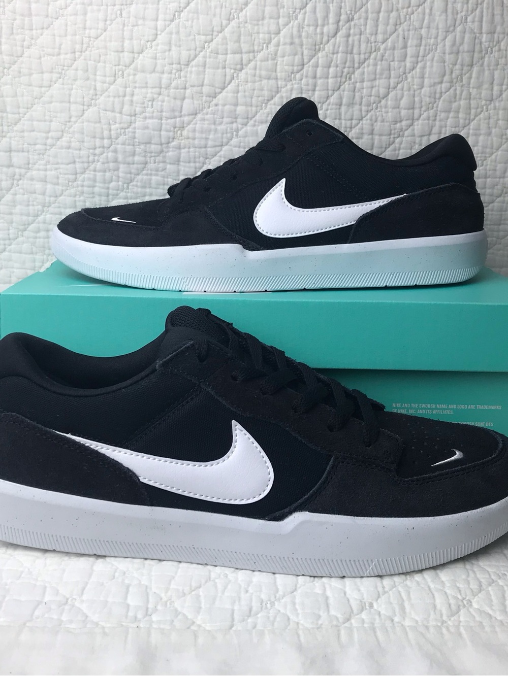 Nike SB Force 58 Skateboarding Shoes Men’s SZ 11.5 Black White CZ2959-001